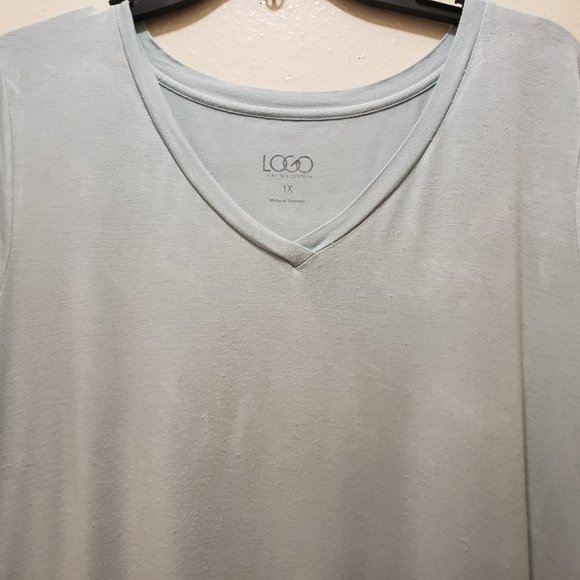 WOMEN'S PLUS SIZE 1X LOGO TOP W/POCKETS - Picture 3 of 5